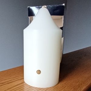 NWT PartyLite Vintage 3 x 6 White Spice Scented Pillar Candle